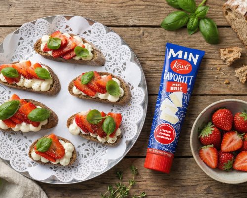 Bruschetta med jordbær
