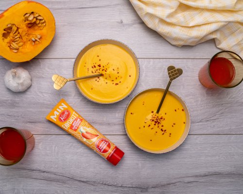 Gresskarsuppe cheddar chili